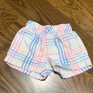 The Beaufort Bonnet Company Pink and Blue Plaid Kids Shorts